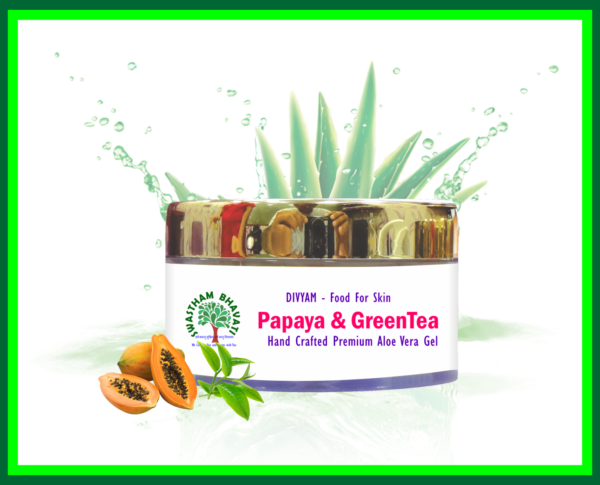 Green Tea and Papaya Aloe Vera Gel