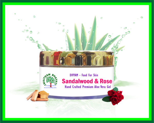 Sandal Wood and Rose Aloe Vera Gel